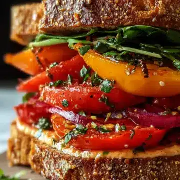 Mouthwatering Marinated Tomato Sandwich