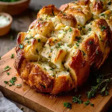 Sourdough Discard Pull-Apart Garlic Bread