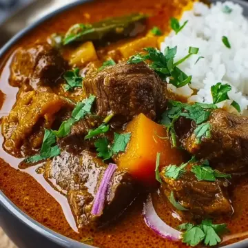 Heavenly Slow Cooker Beef Curry