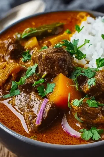 Heavenly Slow Cooker Beef Curry