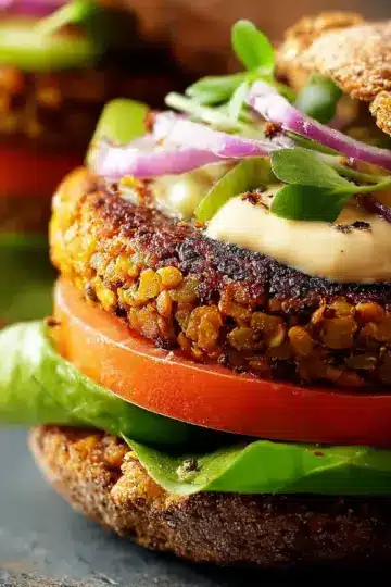Savor Cumin-Spiced Lentil Burgers
