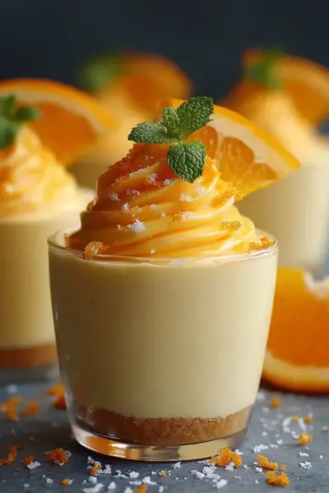 Delicious Orange Mousse Cups