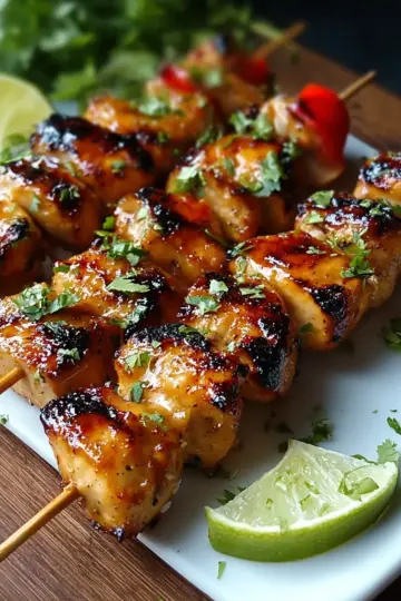 Savor Tropical Grilled Thai Coconut Chicken Skewers Tonight