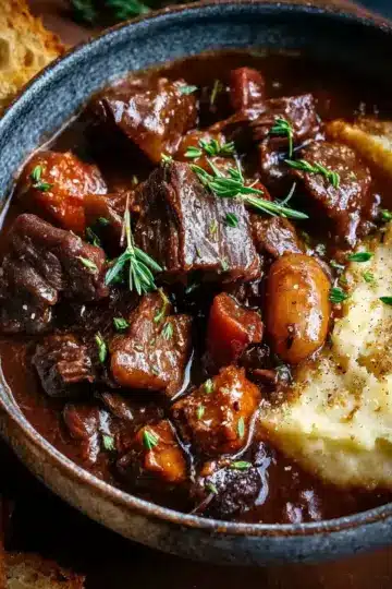French-Style Beef Stew with Red Wine