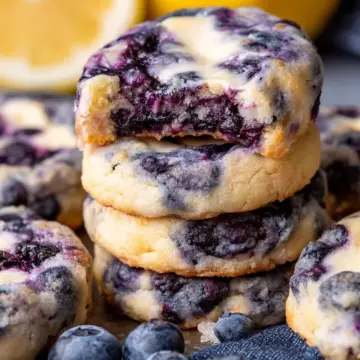 Lemon Blueberry Cheesecake Cookies