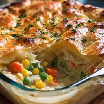 Chicken pot pie casserole