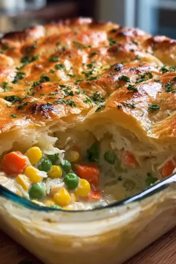 Chicken pot pie casserole