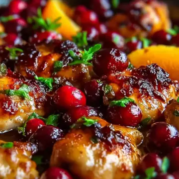 Skillet Cranberry Orange Chicken