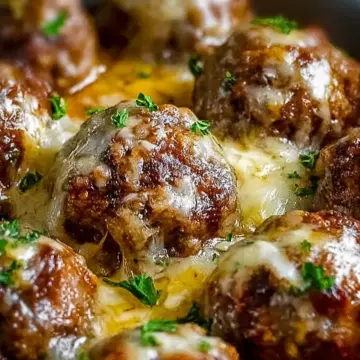 Cheesy French Onion Meatballs