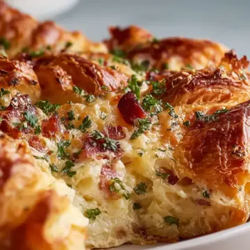Cheesy Croissant Casserole