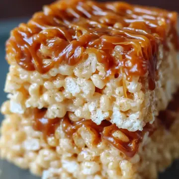 Samoa Caramel Delite Rice Krispie Treats