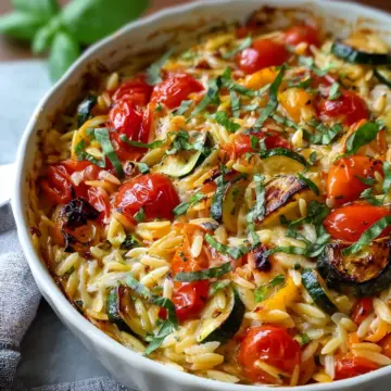 Heavenly Vegetable and Ricotta Baked Orzo for Cozy Nights
