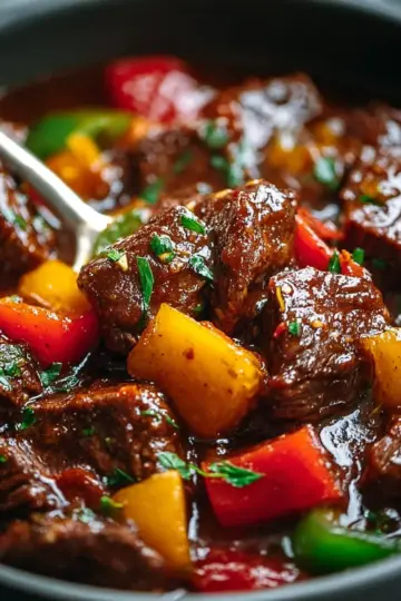 Savory Pepper Steak in a Crock Pot for Cozy Nights Recipe