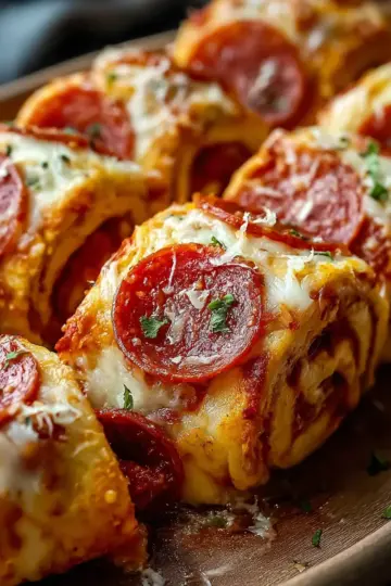 Cheesy Pepperoni Roll-Ups