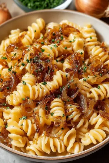 Vegan French Onion Pasta Recipe