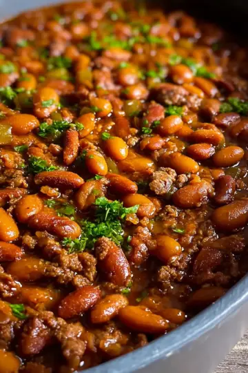 Slow Cooker Cowboy Beans