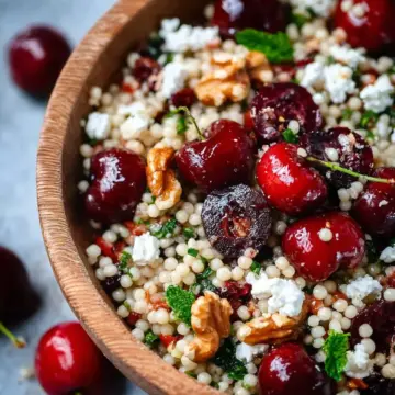 Cherry Walnut Couscous Salad Fresh and Easy Recipe