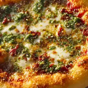 Chimichurri Garlic Chili Pizza