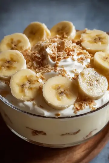 Creamy Cottage Cheese Banana Pudding
