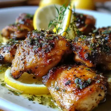 Juicy Garlic Lemon Chicken Thigh Pieces