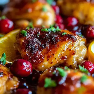 Skillet Cranberry Orange Chicken
