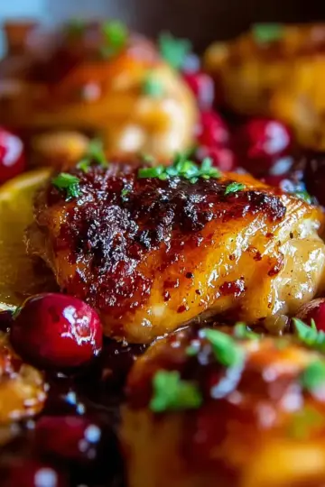 Skillet Cranberry Orange Chicken