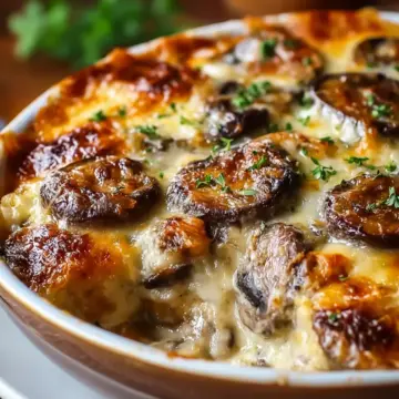 Cheesy Mushroom Casserole