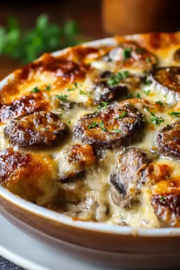 Cheesy Mushroom Casserole