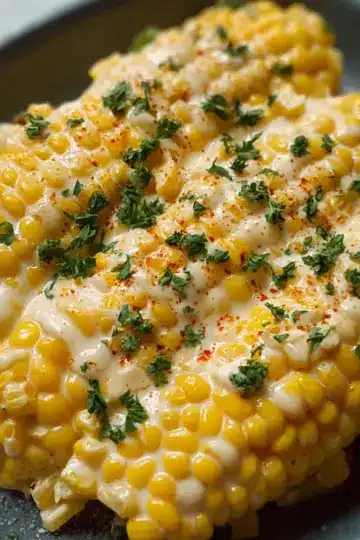 Indulge in Creamy Alfredo Corn