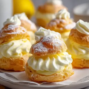 Zesty Lemon Cream Puffs with Irresistible Filling
