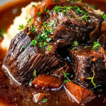 Meltingly Tender Red Wine Braised Beef