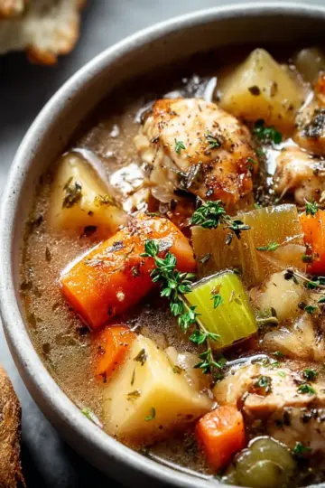 Hearty Slow Cooker Chicken Stew for Cozy Weeknight Dinners Recipe