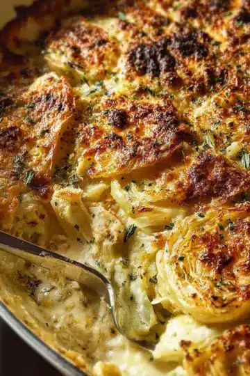 Cheesy Cabbage Gratin Recipe
