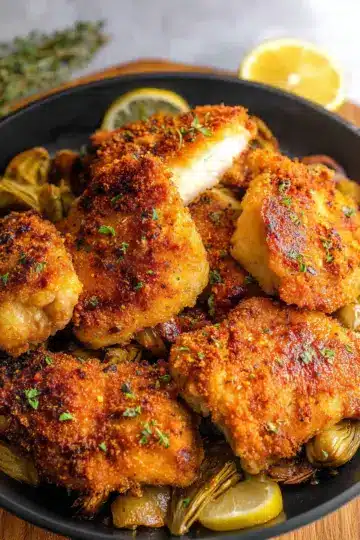 Crispy Artichoke Chicken