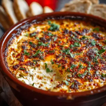Savory Turkish Spicy Baked Cheese Dip