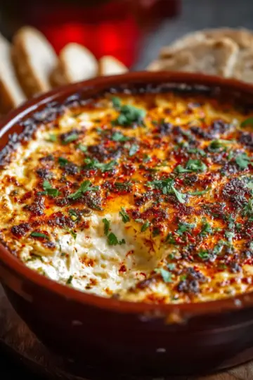 Savory Turkish Spicy Baked Cheese Dip