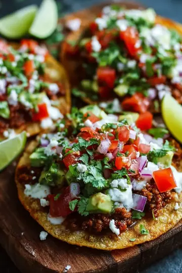 Savor Authentic Mexican Tostadas with Custom Toppings