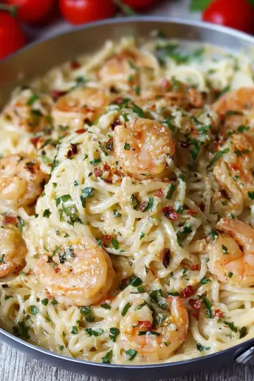 Garlic Shrimp Pasta