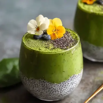 Delicious 4-Ingredient Matcha Chia Pudding