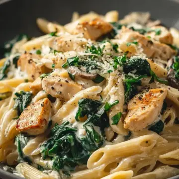 Chicken Alfredo Spinach Pasta