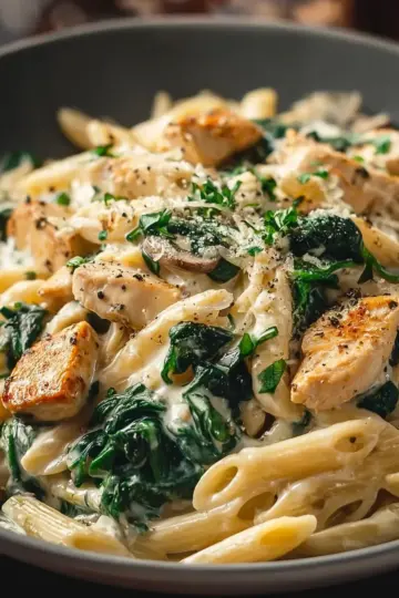 Chicken Alfredo Spinach Pasta