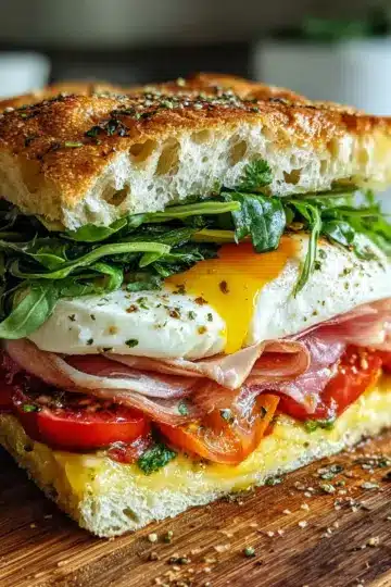 Irresistible Classic Italian Focaccia Sandwich