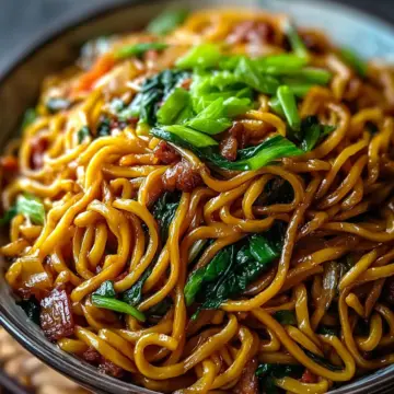 Savory Shanghai Fried Noodles Ready in Just 30 Minutes
