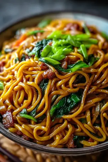 Savory Shanghai Fried Noodles Ready in Just 30 Minutes